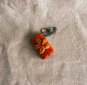 Orange Floral Lighter Case