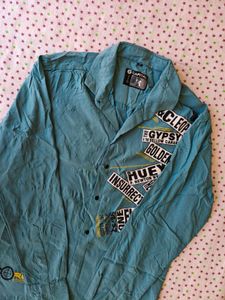 Graphic Print Long Sleeve Shirt
