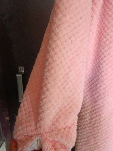 Soft Pink Plush Robe