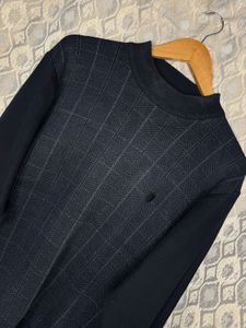Vintage Plaid Mock Neck Sweater