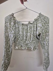 Chic Off-Shoulder Floral Print Top