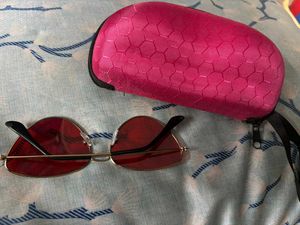 Red Lens Sunglasses with box
