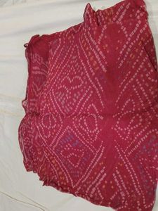 red Bandhani safa