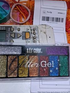 S.T.R Color Glitter Gel Palette