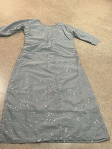 Powder Blue Sequin Kurta
