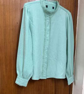 Mint Green Long Sleeve Blouse/Shirt