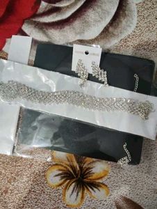 Sparkling Rhinestone Choker and Earring Set