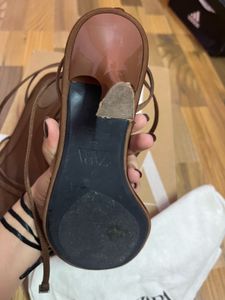 Brown Strappy Block Heel Sandals 🤎 | Elegant Part