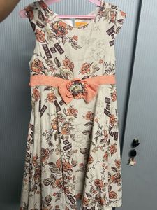 Floral Print Cap Sleeve Dress