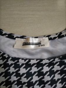 Chimpanzee Checkered Colour Bodycon Dress