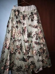 Floral Organza Skirt