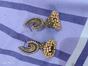 Ethnic Earrings with Pearls