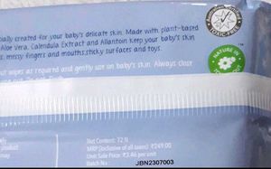 The Moms Co. Natural Baby Wipes 72 pieces