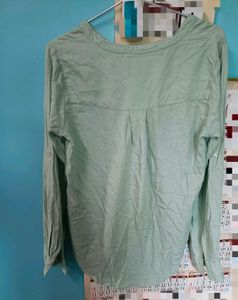 Sage Green Button-Up Utility Shirt