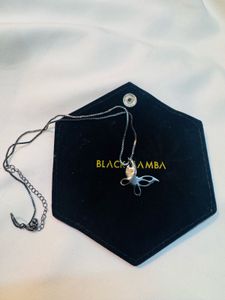 black mamba Butterfly Pendant Necklace