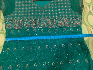 Green Suit With Full Patiyala Salwar