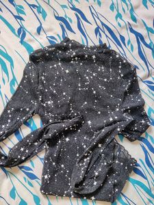 Shein Starry Night Sparkle Top