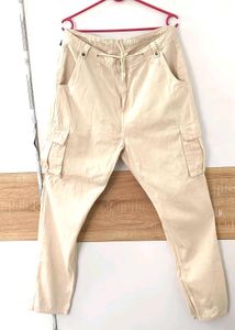 Roadster Beige Cargo Pants