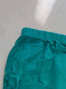 Teal Cotton leggings