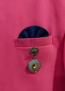 Men's Pink &amp; Navy Ethnic Kurta Set