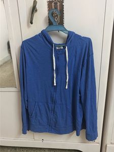 Blue Zip-Up Hoodie