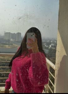 Pink Knit Pullover Sweater