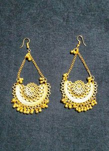 Heavy earrings &amp; long necklace set