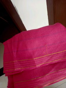 Vibrant Pink Dupatta with Tassels