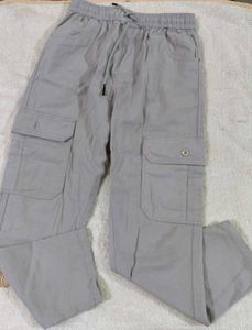 Women's Grey Cargo Pants