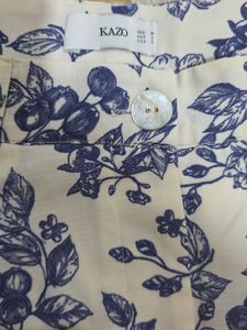 Blue Floral Print Shorts