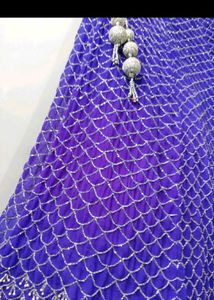 Purple Party Wear Lehenga With Dupatta Blouse
