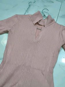 A Beautiful Light-Pink Knee Length dress