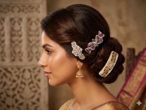 Set of 3 Embellished Hair Clips