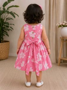 Adorable Pink Floral Dress for Baby Girl