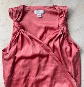 Satin Wrap Top