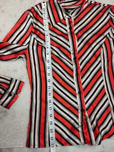Chic Striped Button-Up Blouse