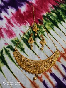 Alloy Gold Plated Jewel Set