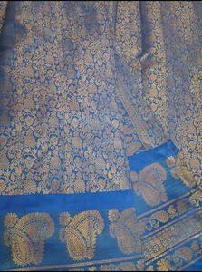 Blue Banarasi Saree