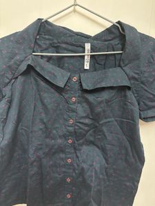 Printed Sea Green Shirt