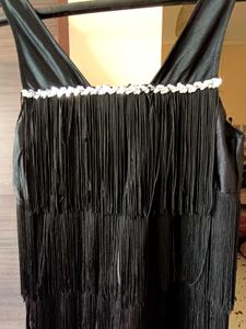 Vintage Flapper Fringed Dress