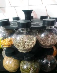 Revolving Spice Rack - 16 Jars but 1 jar is missin
