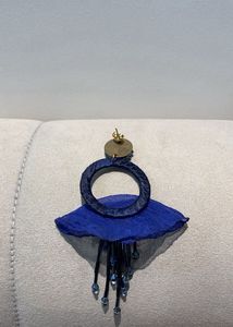 Boho Royal Blue Tassel Earrings