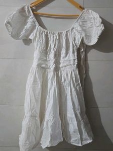 Chic White Off-Shoulder Mini Dress