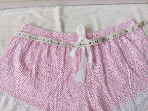 Cute Heart Print Pajama Shorts