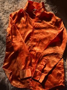Stylish Orange Kurta with Palazzo Set