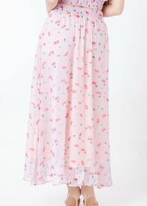Flowy Floral Crop Top &amp; Skirt Set