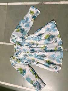 Floral Smocked Long Sleeve Top