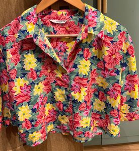 Vibrant Floral Button-Up Shirt