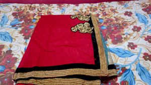 Embroidered Silk Saree