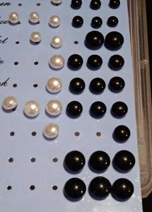 Pearl Stud Earrings Set  pair of 18